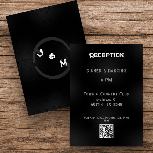 西ゴシック結婚文房具エンクロージャカード エンクロージャーカード