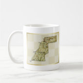 西サハラの国旗+地図マグ コーヒーマグカップ (左)