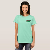 西サハラの旗+地図Tシャツ Tシャツ (正面フル)