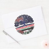 西サハラサラウィオーストラリアの木 ラウンドシール (封筒)