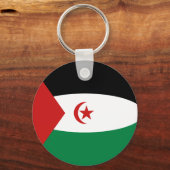 西サハラフィシェイ国旗のキーチェーン キーホルダー (正面)