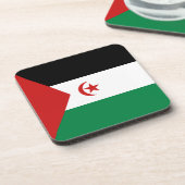西サハラ国旗のコースター コースター (左側)