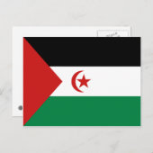 西サハラ国旗 ポストカード (正面/裏面)