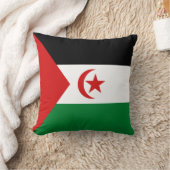 西サハラ国旗x旗まくら クッション (ブランケット)