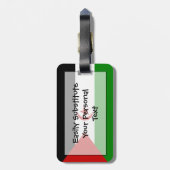 西サハラ簡単ID個人 ラゲッジタグ (裏面縦)