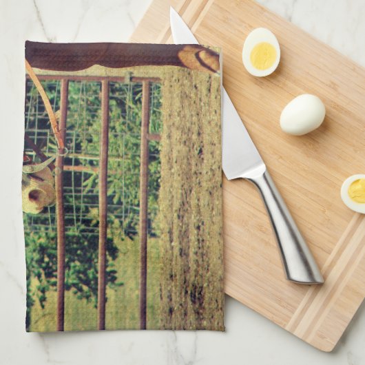 西サレル キッチンタオル (四つ折り)