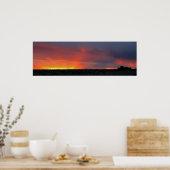 西サンセット ポスター (キッチン)