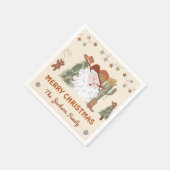 西サンタクリスマスパーティー スタンダードカクテルナプキン (角)