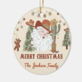 西サンタクリスマスパーティー セラミックオーナメント (左)