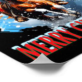 西サンタメリークリスマス ポスター (角)