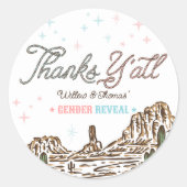 西ジェンダーリビールカウボーイまたは女性のカーボーイ ラウンドシール (正面)