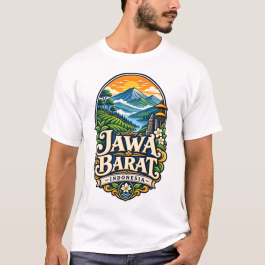 西ジャワ - インドネシア Tシャツ (正面)