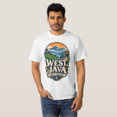 西ジャワ - 山の土地 Tシャツ (正面フル)