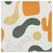 西スタイルカウボーイハサボテン牛のスカル砂漠 ファブリック (クローズアップ)