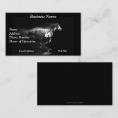 西スタイルギャロピンピントホースと煙 名刺 (正面/裏面)