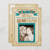 西スタイル日付カードの保存 案内ポストカード (正面/裏面)