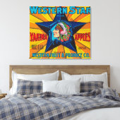 西スターアップルラベル – 矢木間，ワシントン州 キャンバスプリント (インサイチュ (寝室))