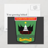 西スマトラ，インドネシア ポストカード (正面/裏面)