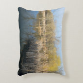 西セントポール湿地帯の葦と木 アクセントクッション (正面(垂直))