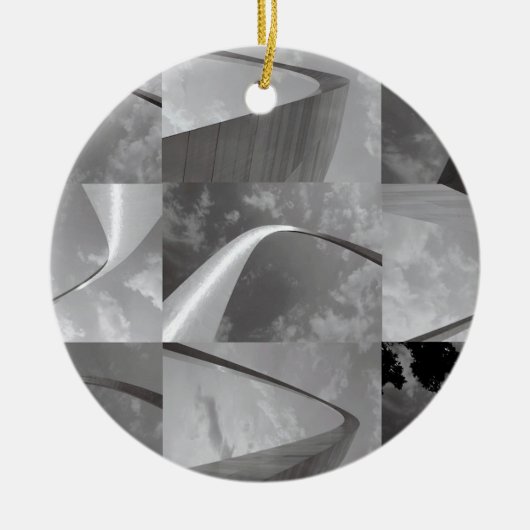 西セントルイスのアーチへの有名なゲートウェイ セラミックオーナメント (正面)