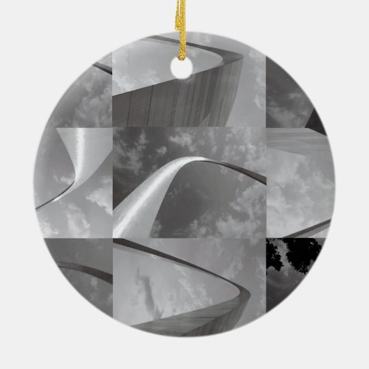 西セントルイスのアーチへの有名なゲートウェイ セラミックオーナメント (裏面)