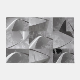 西セントルイスのアーチへの有名なゲートウェイ ドアマット