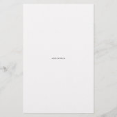 西タイポグラフィフォトフレーム黒い日付を保存 (裏面)