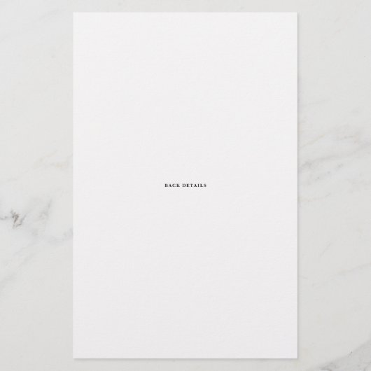 西タイポグラフィフォトフレーム黒い日付を保存 (裏面)