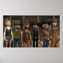 西タウンフォーク – 大きなカラーポスター