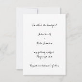 西ターコイズ日付の保存 出欠カード (裏面)