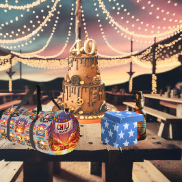 西チリ料理シーン1 カスタム ダッフルバッグ