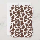 西ツインカウボーイズ赤ちゃんシャワー 招待状 (裏面)