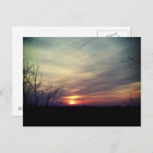 西テキサス州の日の出 ポストカード (正面/裏面)