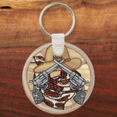 西テキサス州カウボーイ キーホルダー (正面)