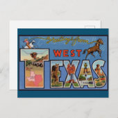 西テキサス州旅行はがき ポストカード (正面/裏面)