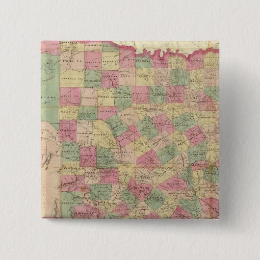 西テキサス州 缶バッジ (正面)