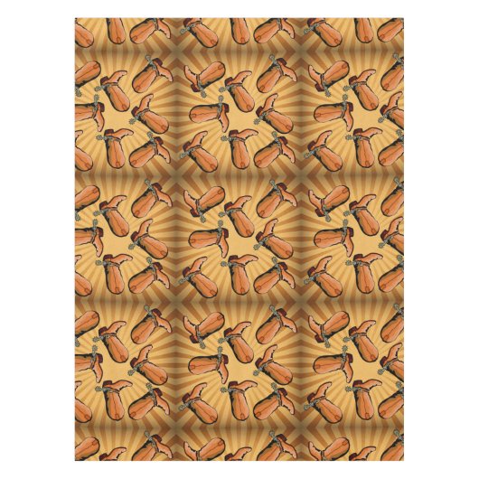 西テーブルクロスのカウボーイブーツ テーブルクロス (正面)