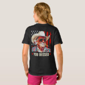 西トランプカウボーイ恋しく思ユートランプ2024女の子 Tシャツ (裏面フル)