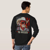 西トランプカウボーイ恋しく思ユートランプ2024 Tシャツ (裏面フル)