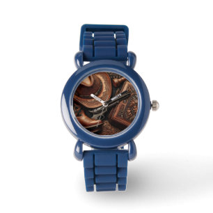 西トリオ：帽子、ブーツ、リボルバー 腕時計