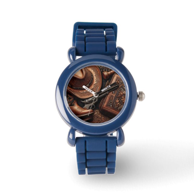 西トリオ：帽子、ブーツ、リボルバー 腕時計 (正面)