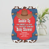 西トリプレットカウボーイズベビーシャワー招待状 招待状 (スタンド正面)