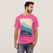 西ノースカロライナ景観野球スリーブ Tシャツ (正面フル)