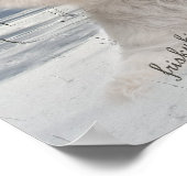 西ハイランドテリア冬の日 ポスター (角)