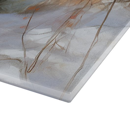 西ハイランドホワイトテリア雪のクリスマスを許可 カッティングボード (角)