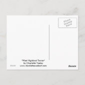 西ハイランド白テリア犬のアートハガキ ポストカード (裏面)