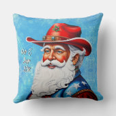 西ハットクリスマスにサンタの陽気な声 クッション (裏面)