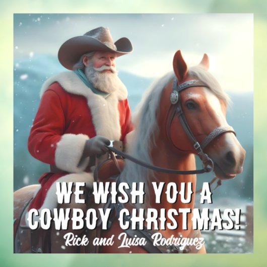 西ハットクリスマスのサンタクロース ウィンドウサイン (シート3)