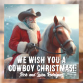 西ハットクリスマスのサンタクロース ウィンドウサイン (シート2)