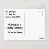 西ハットクリスマスのサンタクロース ポストカード (裏面)